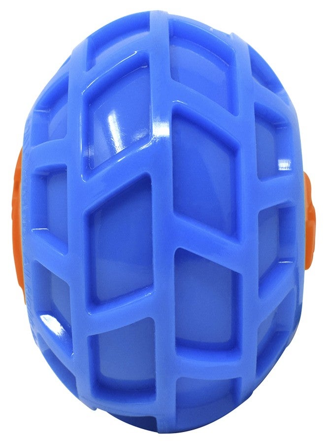 Nerf Dog 4in TPR EXO Squeak Ball - Blue/Orange, Large Breeds - Image 5